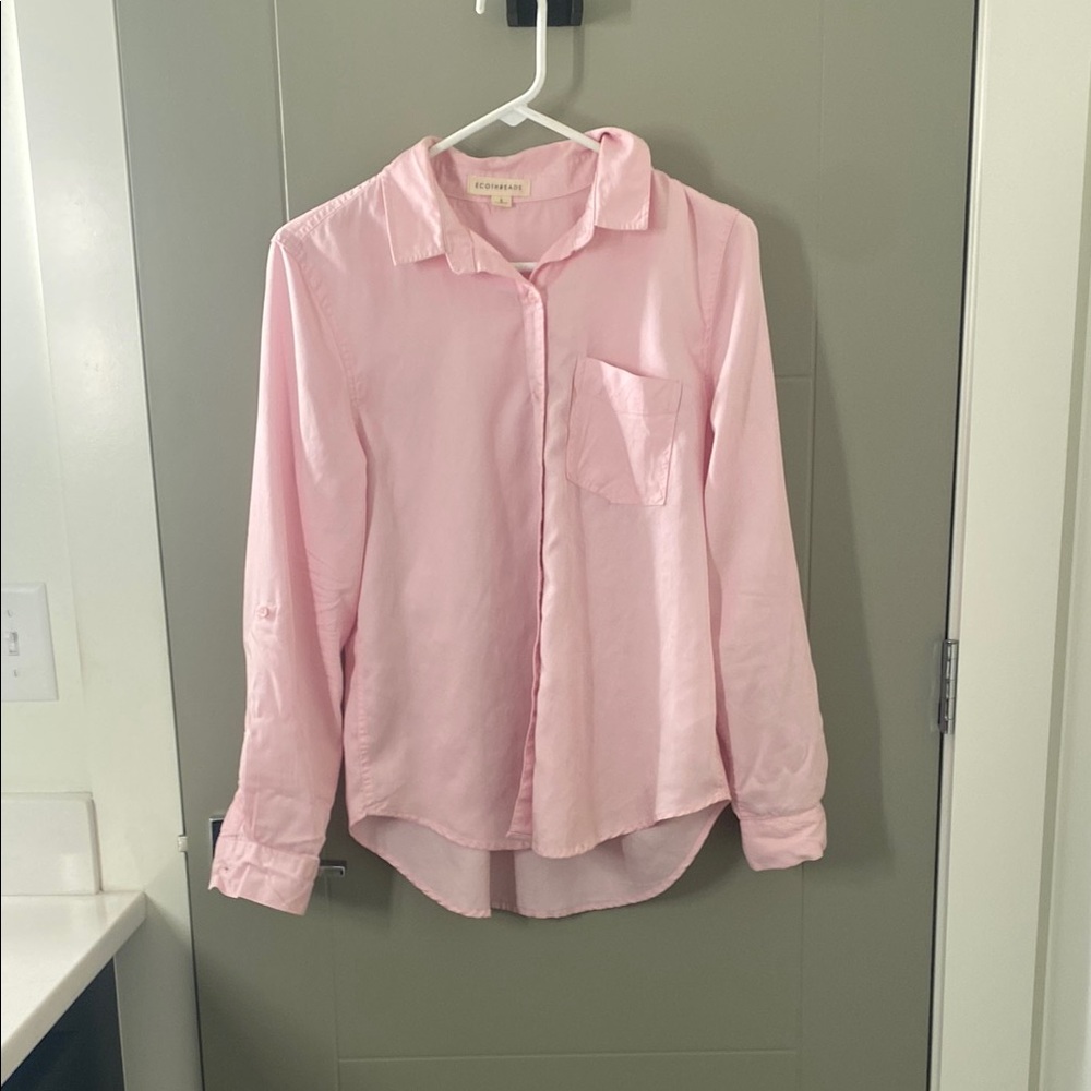 Pink Button-Up Shirt